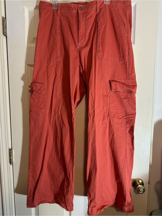 wild fable Pants - wild fable Wide-Leg Cargo Pants in Rust